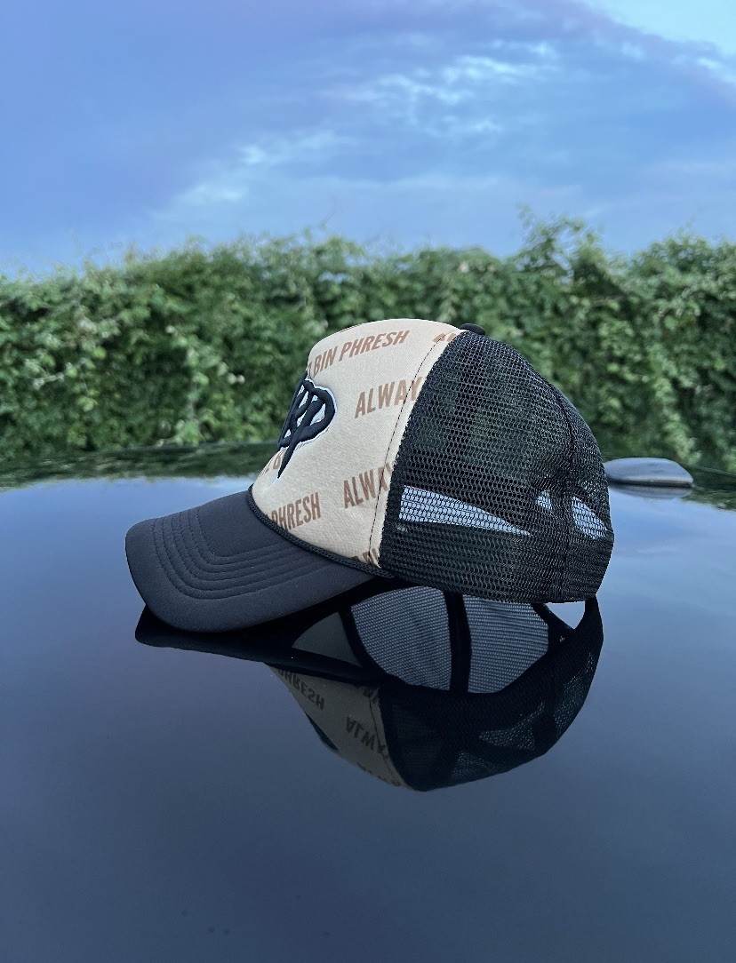 Trucker Hat (Tan x Black)