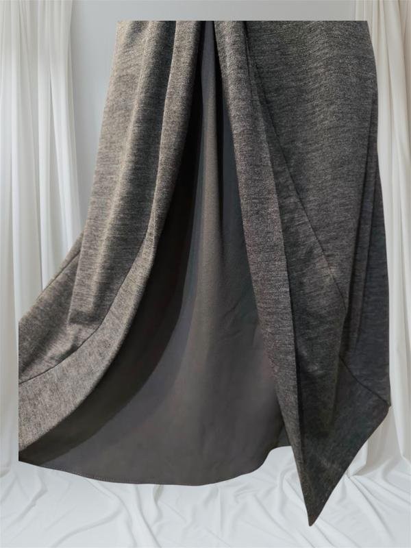 Women Brunello Cucinelli Dress Grey Silk Wool 38 /