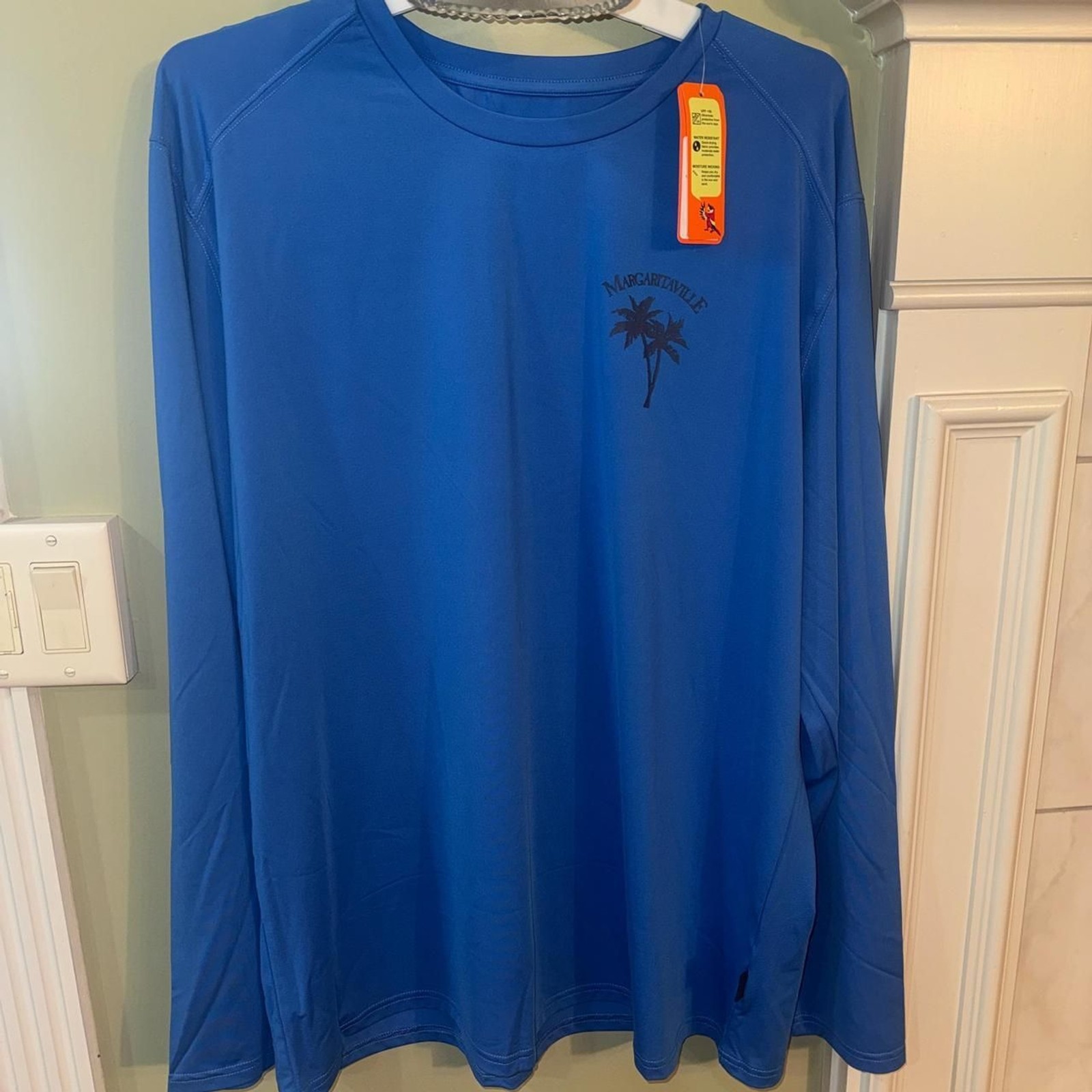 Blue Margaritaville long sleeve lightweight sun/water shirt $30 NWT
