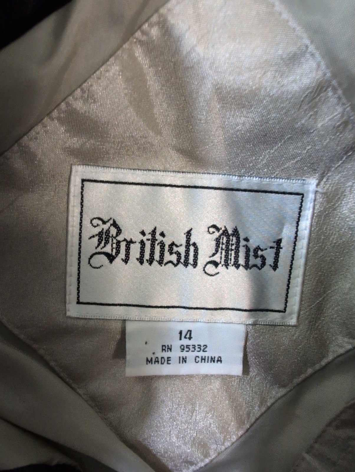 Womens Trench Coat 14 XL Beige Tan 47″ Overcoat Rain Jacket British Mist