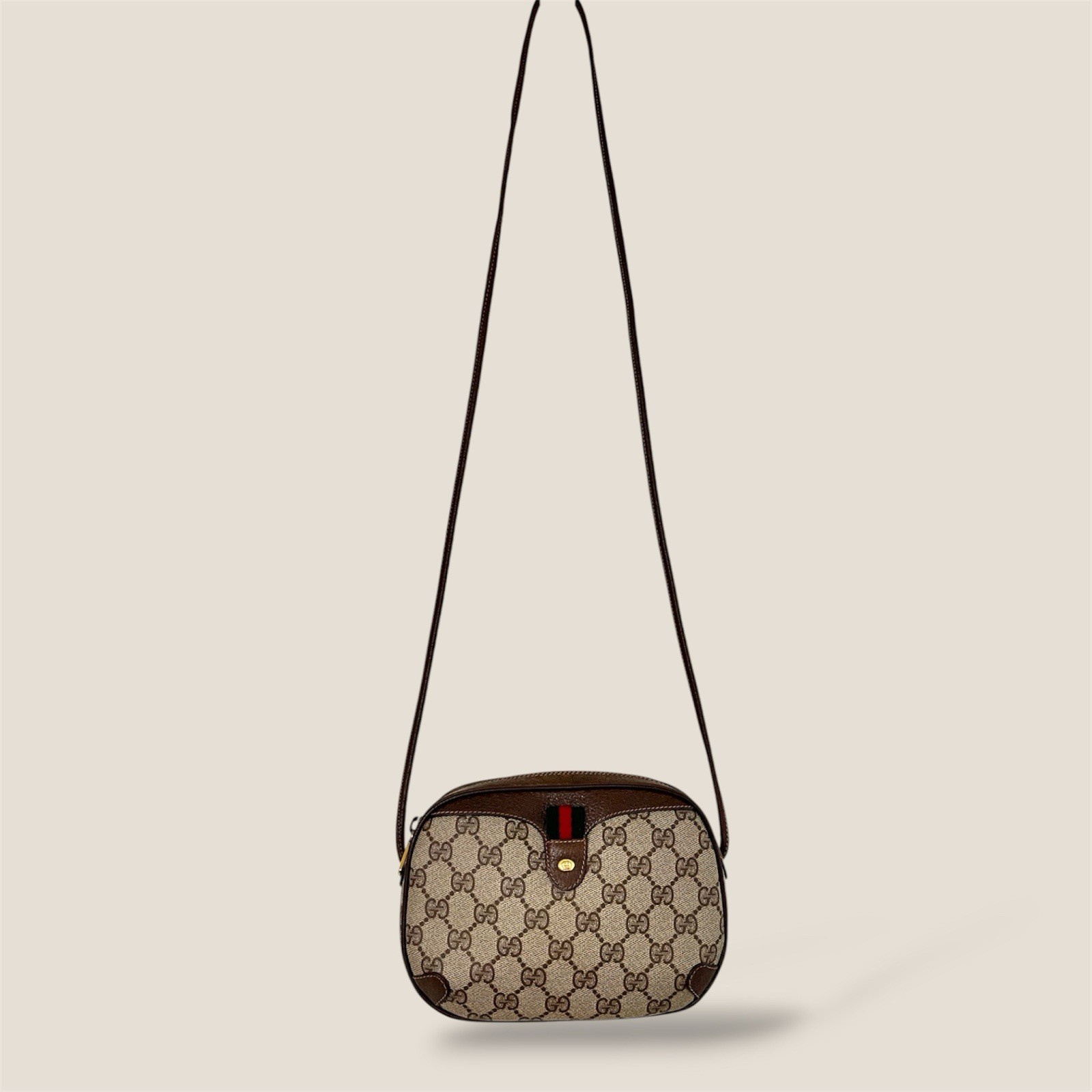 Authentic Gucci Ophidia GG Web Sherry Line Mini Crossbody Bag|✅Bagspa Done