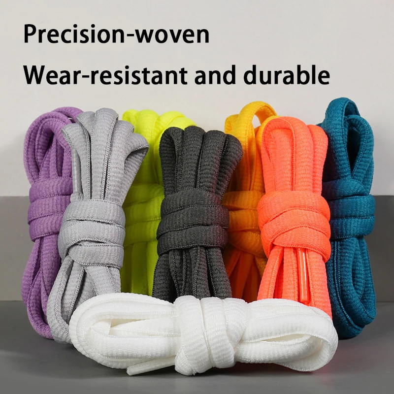 1Pair/3Pair 0.9cm Half-Round Shoelaces Sports Shoelaces Semicircular Shoelace Hi