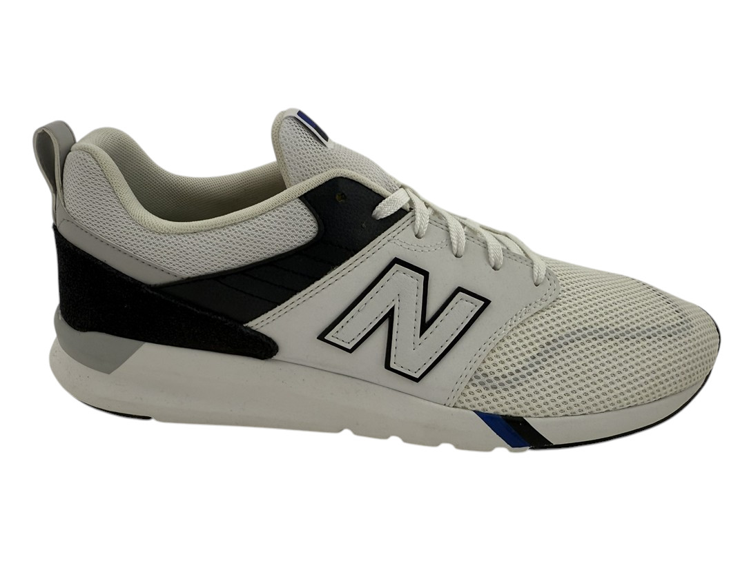 New Balance NEW Lifestyle White Black Blue Classic Retro Mens 13 Shoes Sneakers