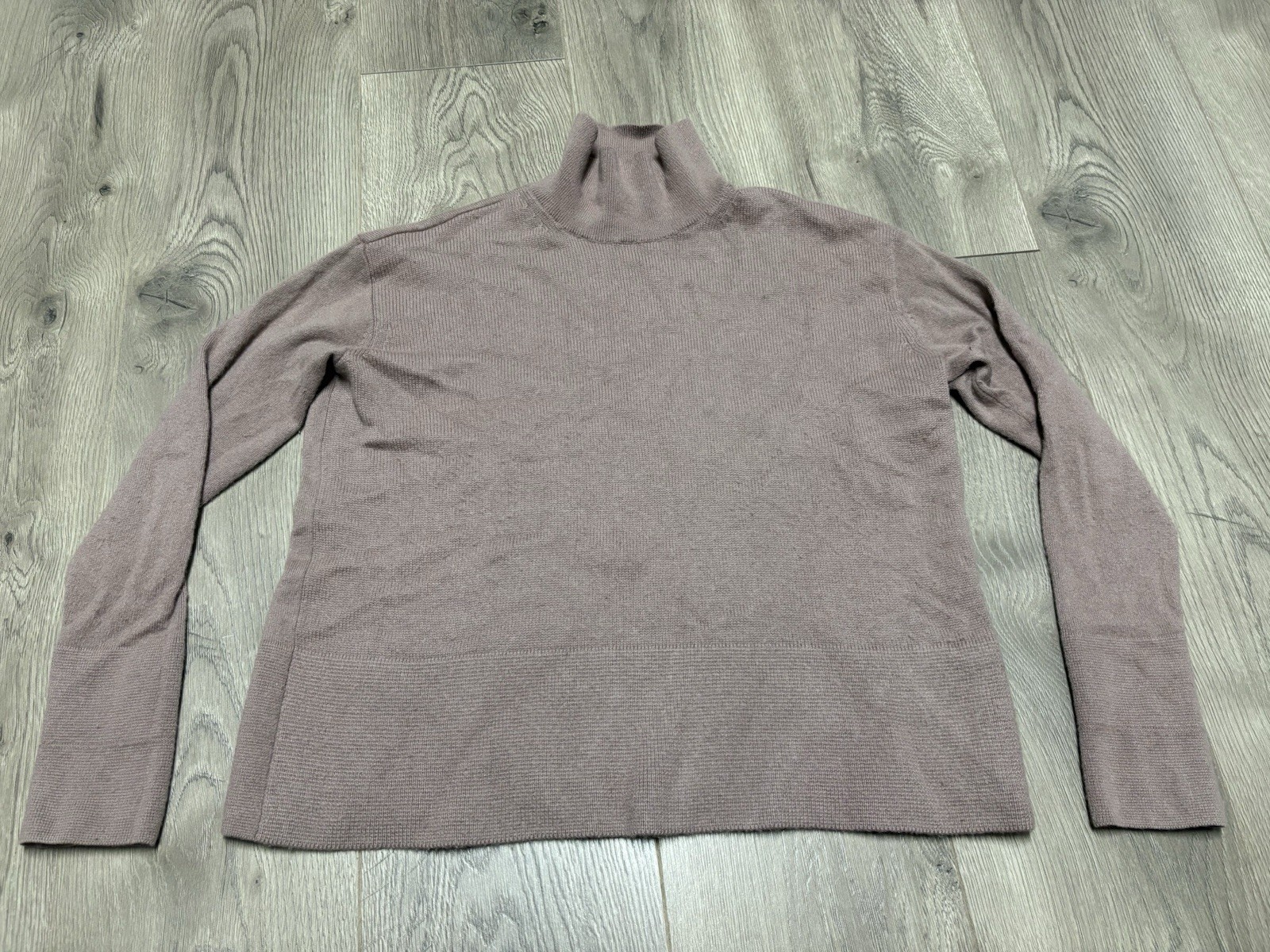 Everlane Women’s Cashmere Stroopwafel Turtleneck Sweater Brown Tan Size S