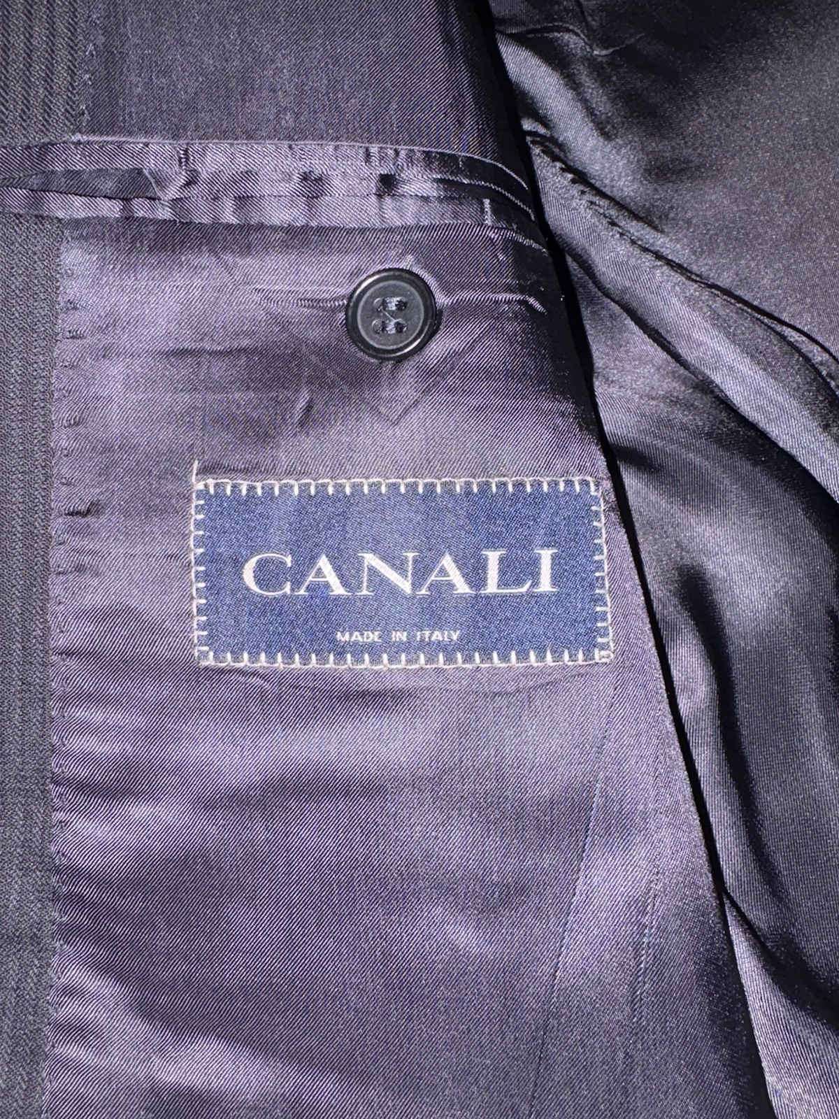 Canali Men’s Blazer 48L (58eu) Super 120s Wool Sport Coat Jacket Made In Italy