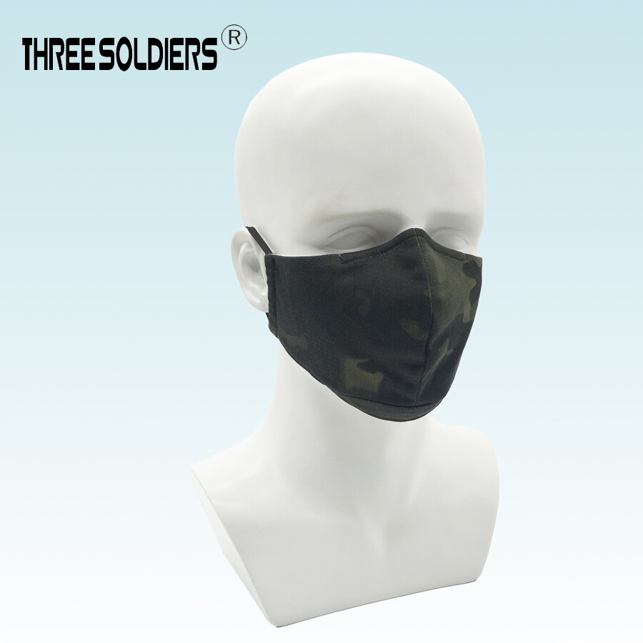 Military Camouflage Breathable Tactical Half Face Mask Unisex for Outdoor sports