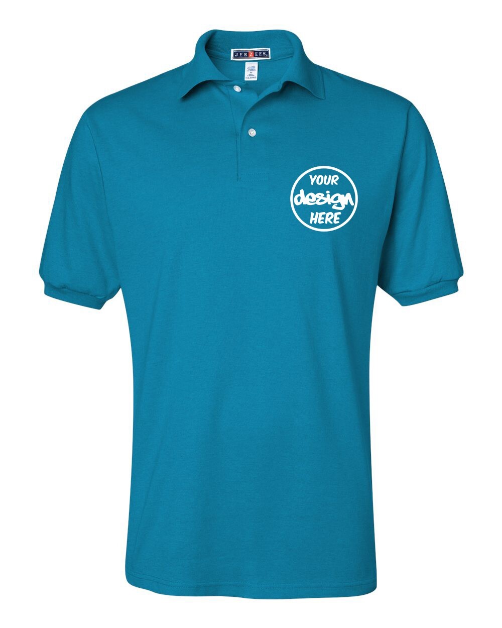 Ink Stitch Design Your Own Custom Logo Texts Stitching Men Jersey Polo Shirts