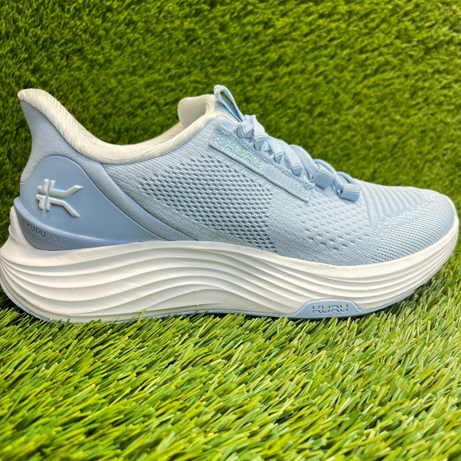 Kuru Atom 2 Womens Size 6.5 Blue White Athletic Running Walking Shoes Sneakers