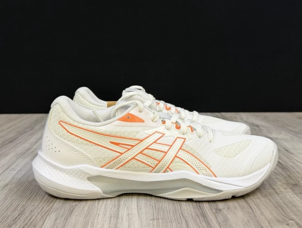ASICS GEL-Tactic 13 White Vivid Coral Womens Volleyball Shoes Size 8.5