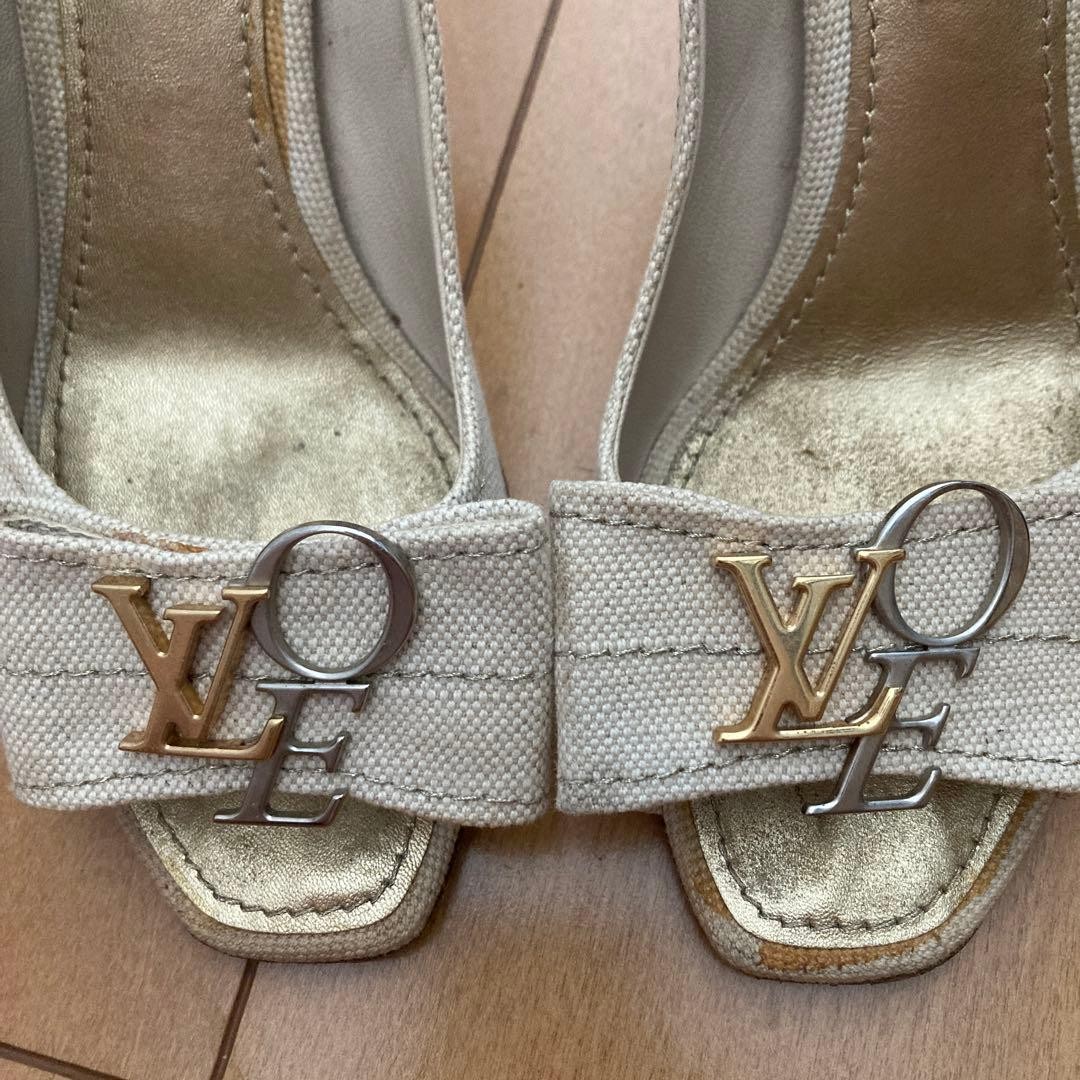 Rare Louis Vuitton Off-White Heels Pumps Size EU35 / US5 Heel 7.1-10cm Popular