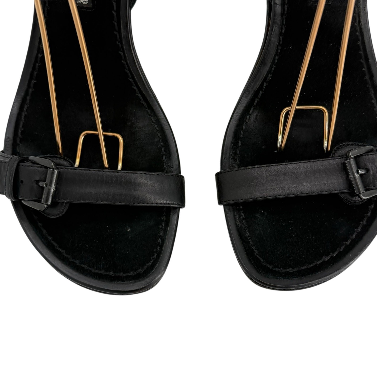 Ann Demeulemeester Vintage Strappy Heeled Sandals Womens 36.5 Black Langenlook