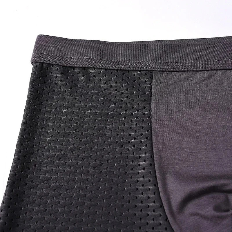 Plus Size 8XL Bamboo Boxer Shorts for Men 4-Pack – Breathable Moisture