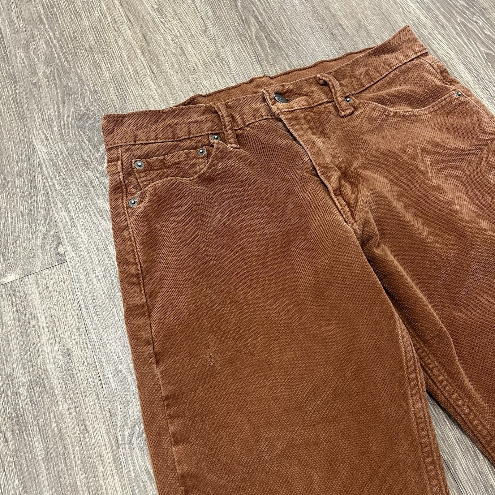 Levi’s 511 Diagonal Corduroy Trousers Coral Slim Straight Leg Fit As 30W x 29L