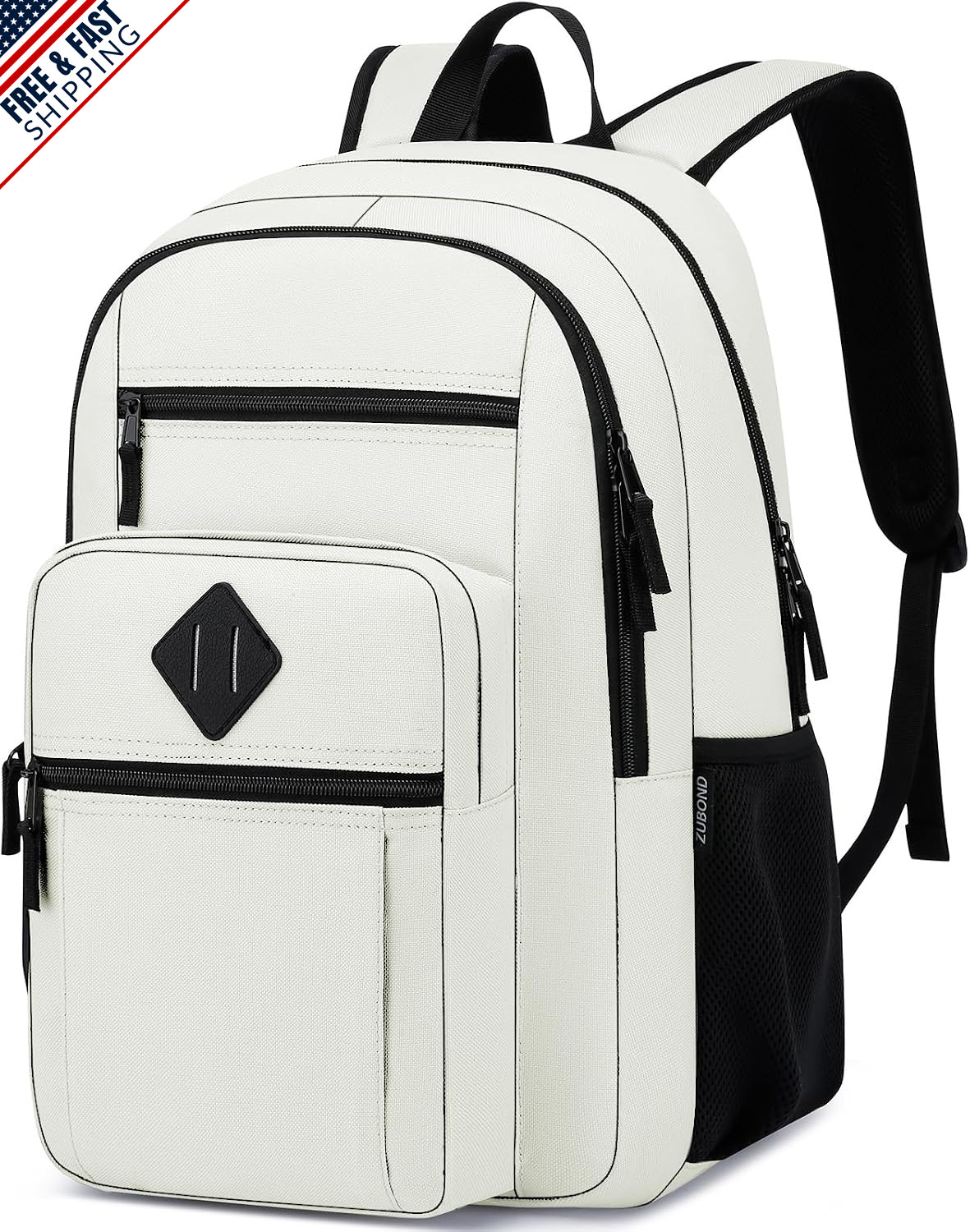 Lightweight Backpack for School, Fits 15.6″ Laptop, Water Bottle Pocket