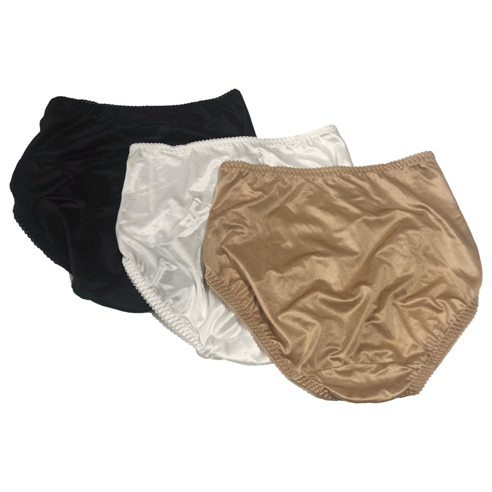 Vanity Fair Womens 3pc Hi-Cut Briefs Underwear Light Control Shaper Panty