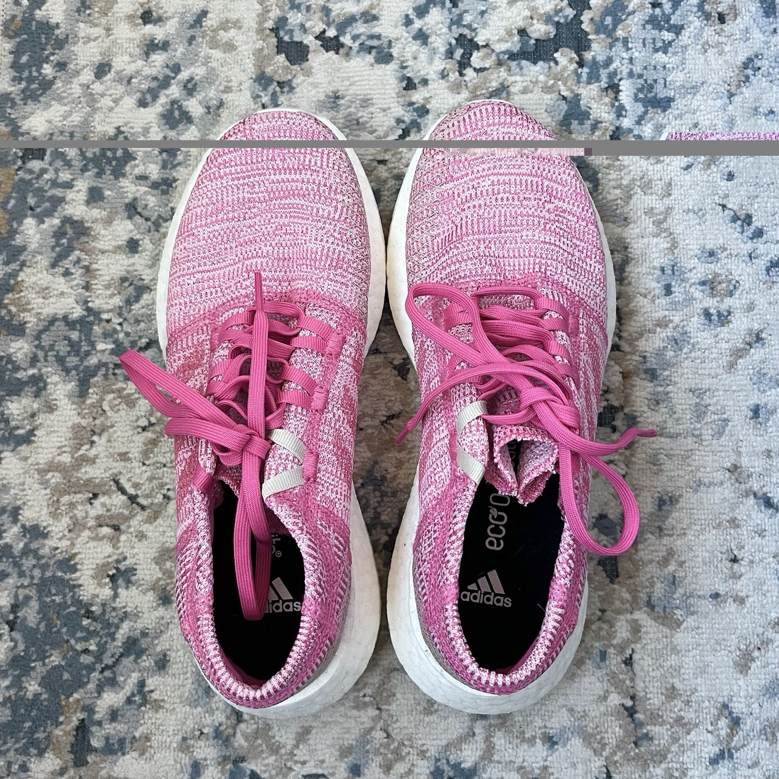adidas Pink/White Women’s Athletic Sneakers US 6 UK 5.5 EU 38 2/3 F34010