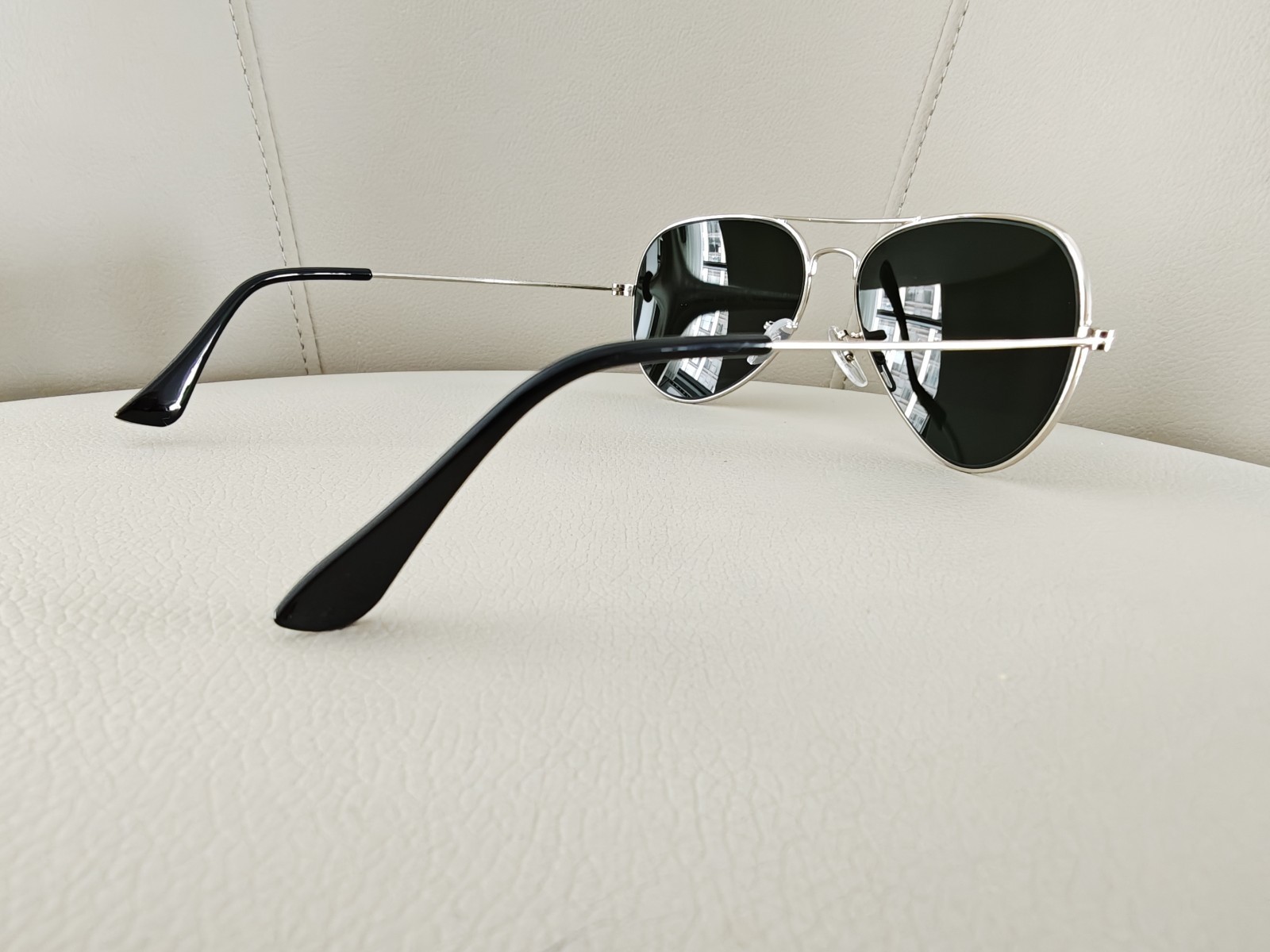 Ray-Ban Aviator Sunglasses RB3026 Silver Frame 62mm Silver Lens