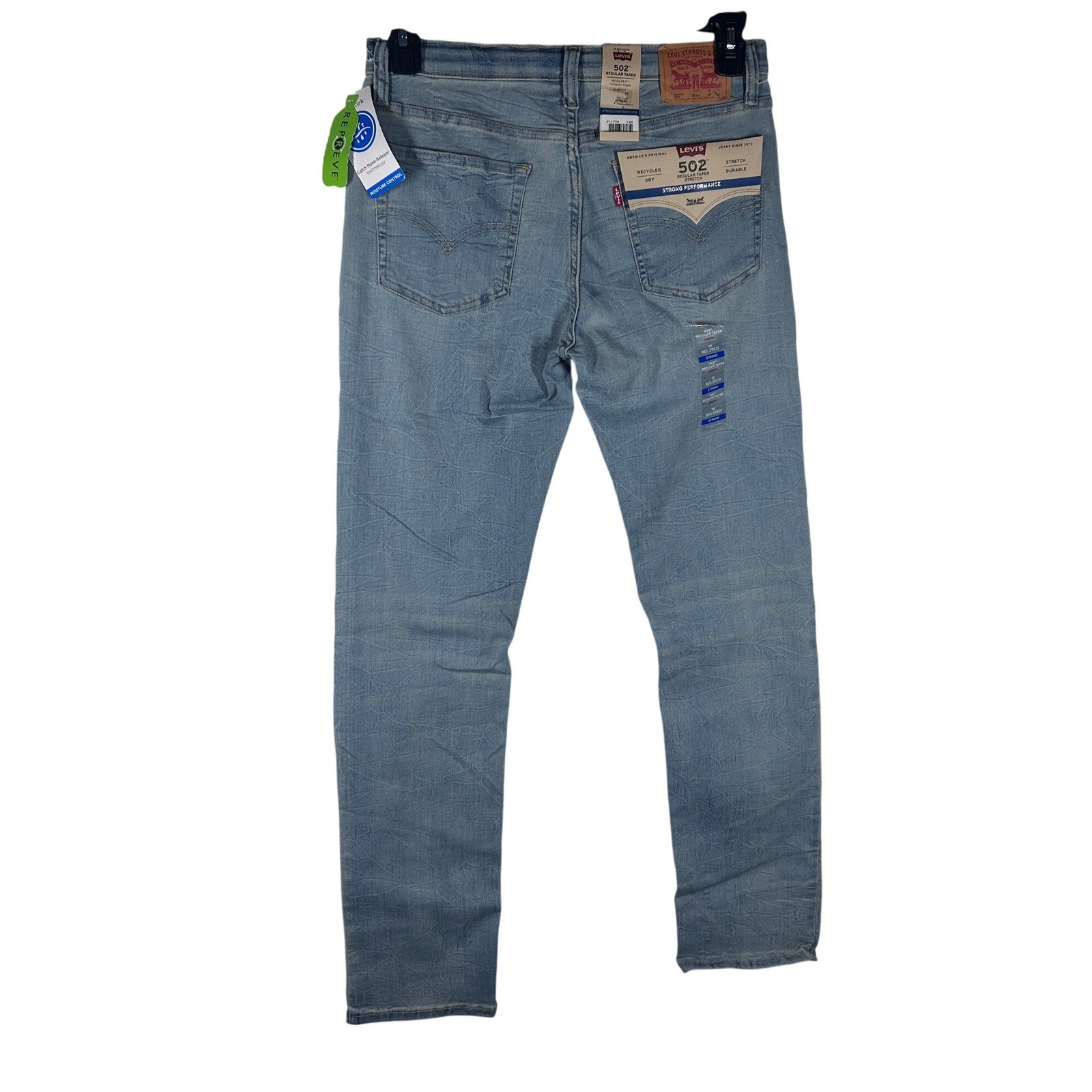 Levi’s 502 Regular Taper Jeans Boys 18 REG (29×31 ) Light Wash NEW