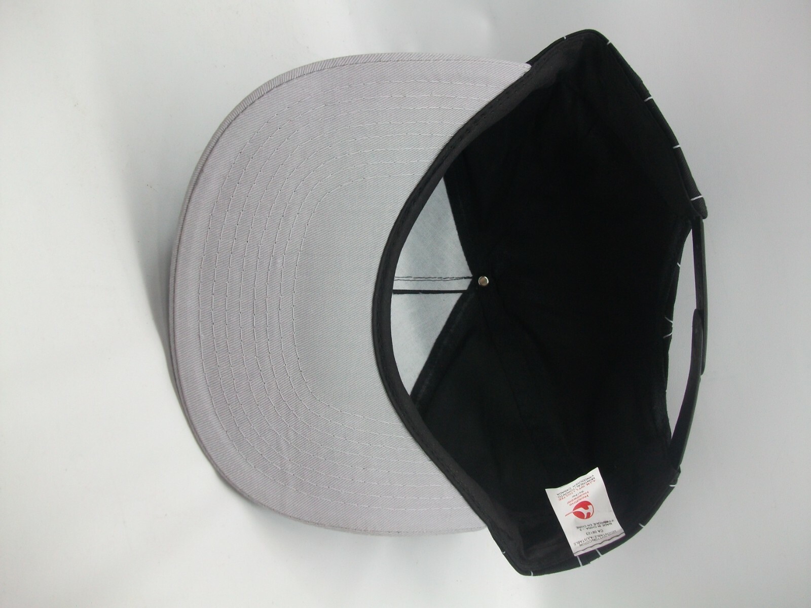 Midfield Oilfield Hat Black Gray Pinstripe Snapback Baseball Cap