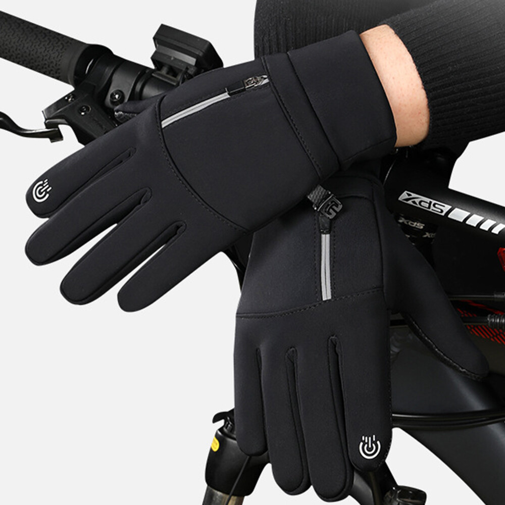 Winter Touch Screen Gloves Windproof Waterproof Men Women Cycling Full Finger