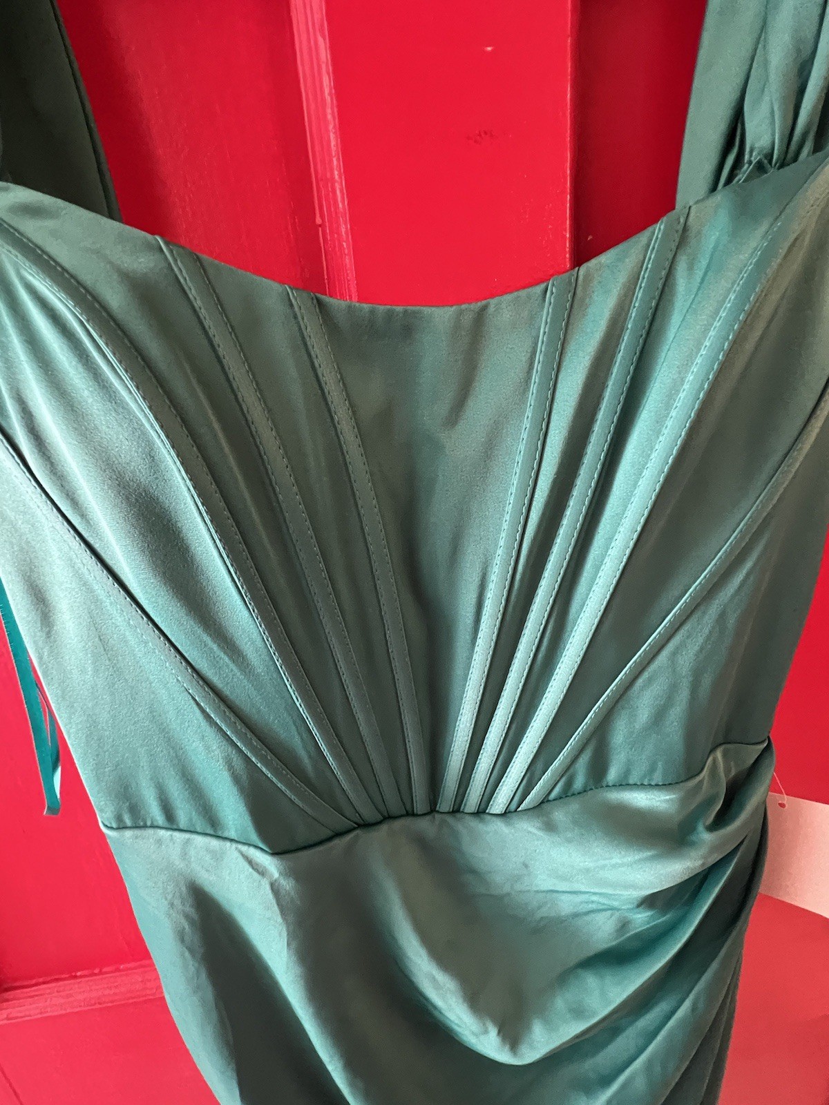 LaDivine Cinderella Divine Draped Corset Prom Dress NWT size 14