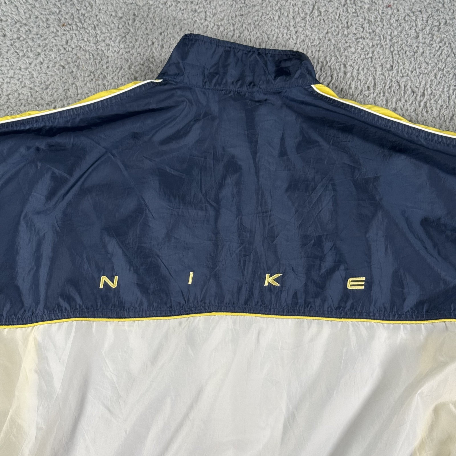 Vintage Nike Windbreaker Jacket Mens XL Colorblock Swoosh Logo Full Zip 90s