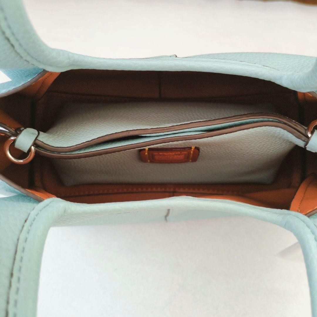 COACH CM545 Lana Polished pebble Leather 2way Shoulder Bag H17.5xW22.5xD13.5cm