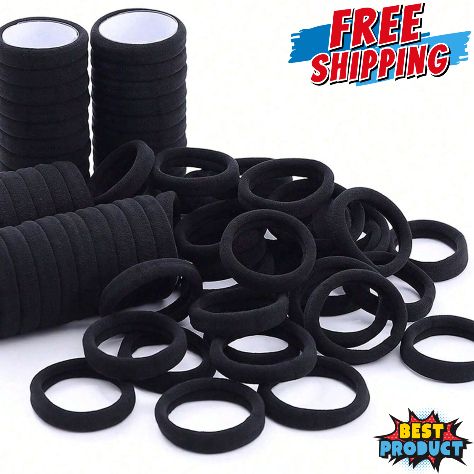 Men Women Hair Ties Soft Seamless Hair Bands Fr Thick Thin Hair Ponytail Holders