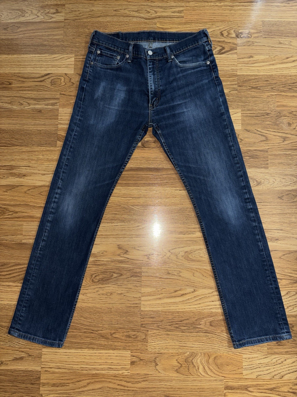 Levi’s 513 Selvedge Slim Straight Leg Jeans Men’s Size 33×31 Medium Wash Denim