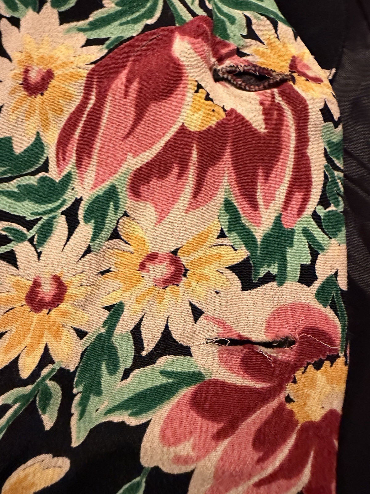 Betsey Johnson vintage blazer jacket floral 80s 30 style 90s 12 US L 14 UK
