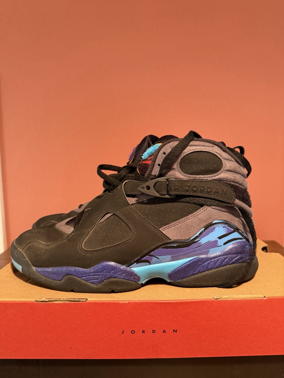2015 Nike Air Jordan 8 VIII Retro Aqua 305381-025 OG Men’s Size 9.5 No Box