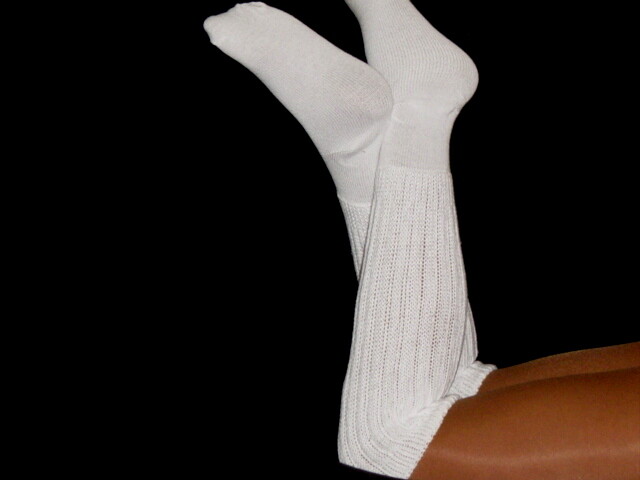Slouch Socks Scrunch Calf to Knee Workout Long Hooters Uniform run walk warm new