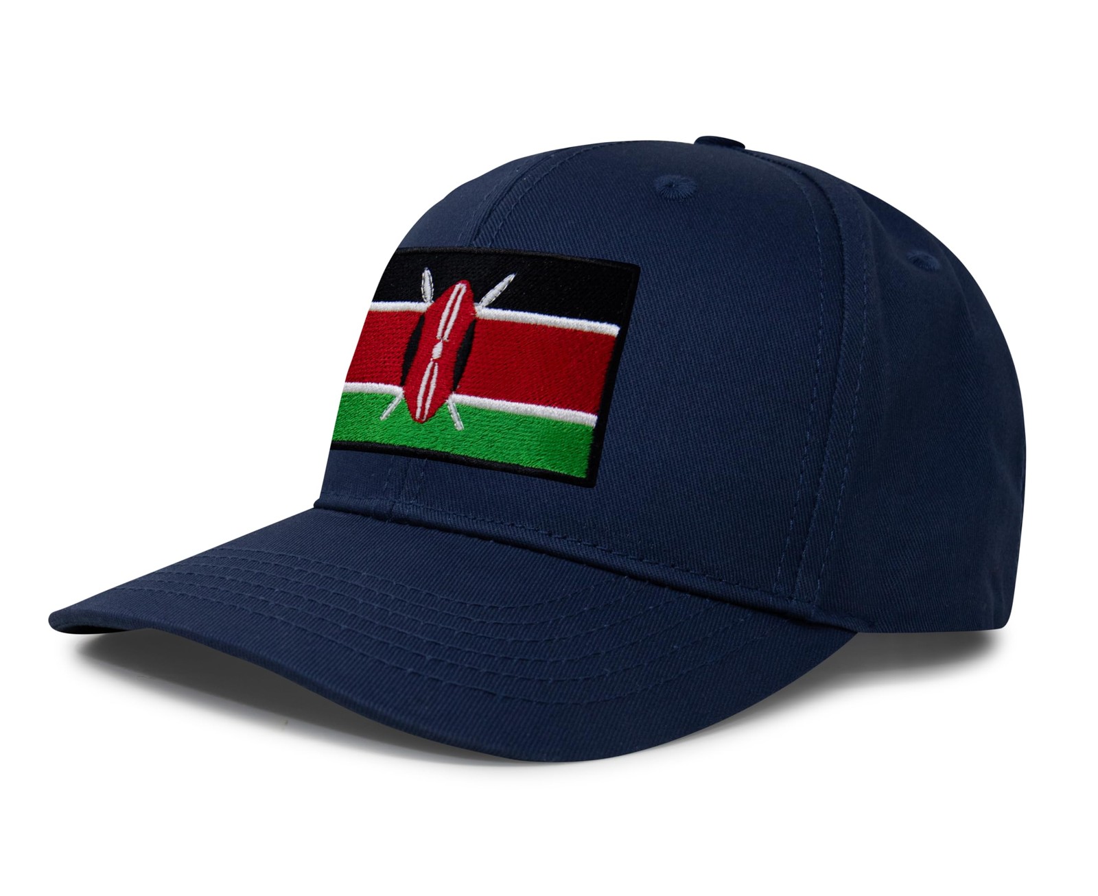 Kenya Flag Hat for Men and Women – Snapback Trucker Baseball Cap (All Navy)