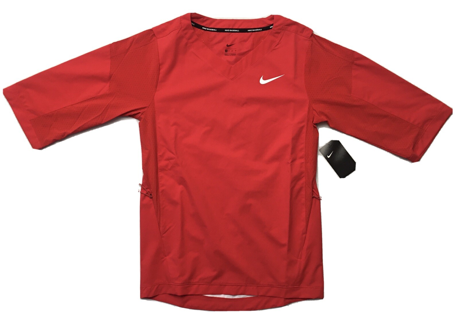 Nike Men’s Baseball 3/4 Sleeves Red Windbreaker NWT Size XS $85