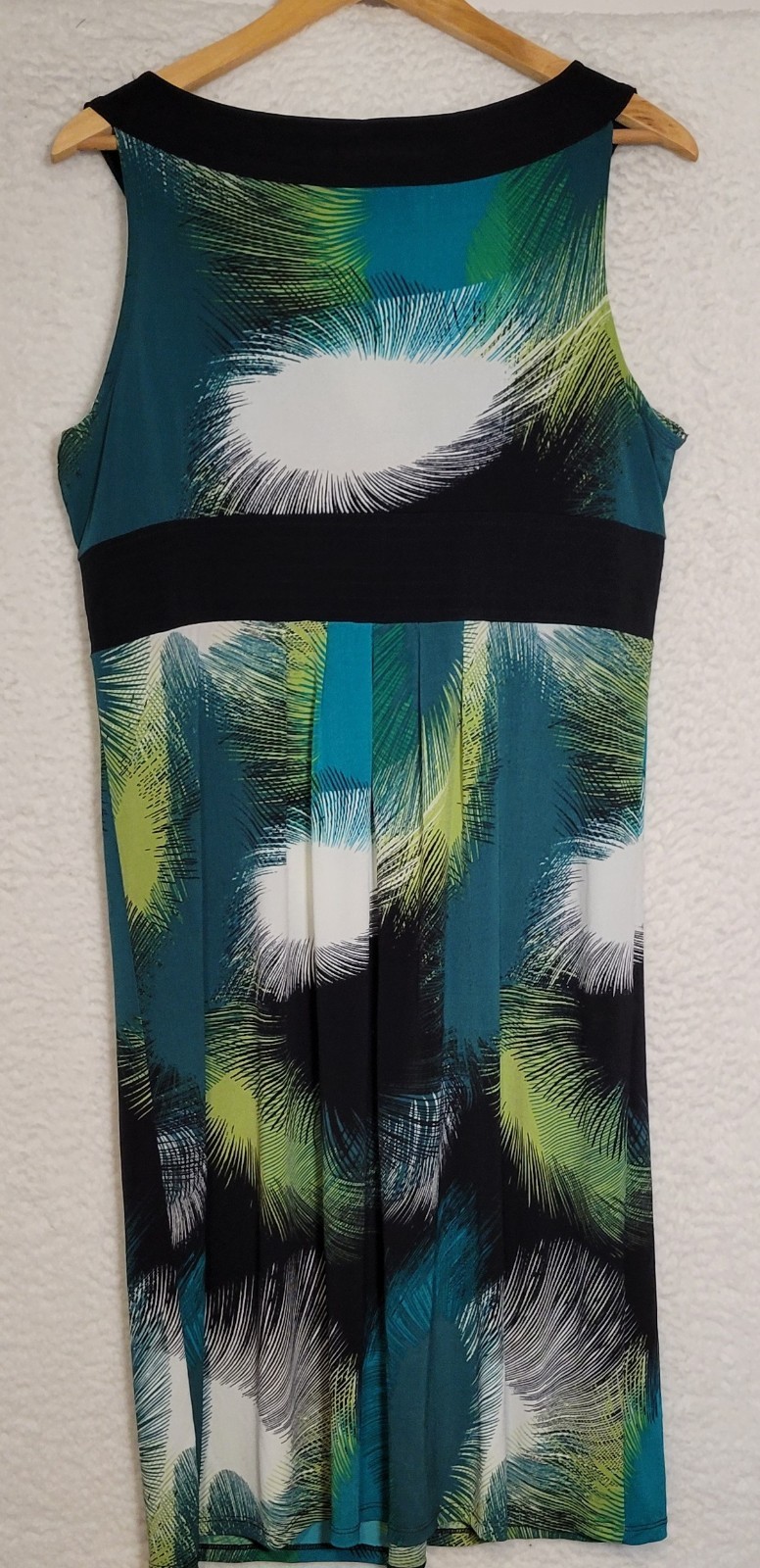 Axcess High Waist Surplice Neck Stretch Fabric Dress Large Sleeveless Women 1014