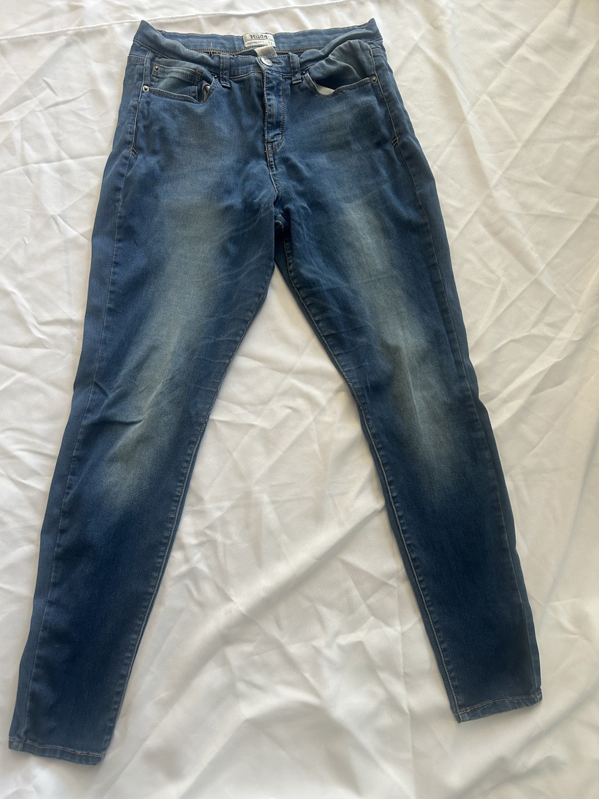 Mudd Women’s Juniors Blue Denim Jegging Jeans Slim Fit Stretch Medium Wash