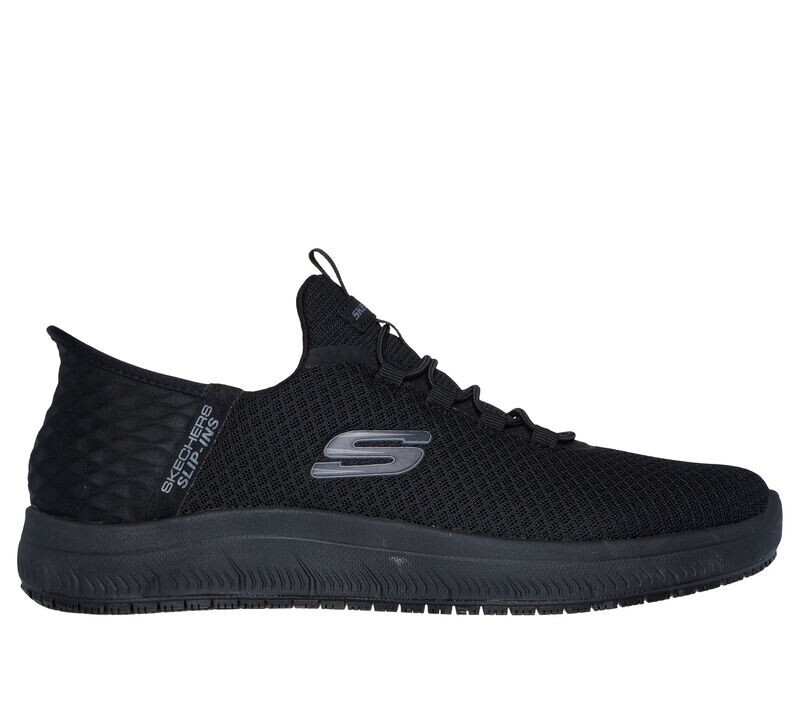 Men Skechers Work Hands Free Slip-ins Slip Resistant Summits Colsin 200205 Black