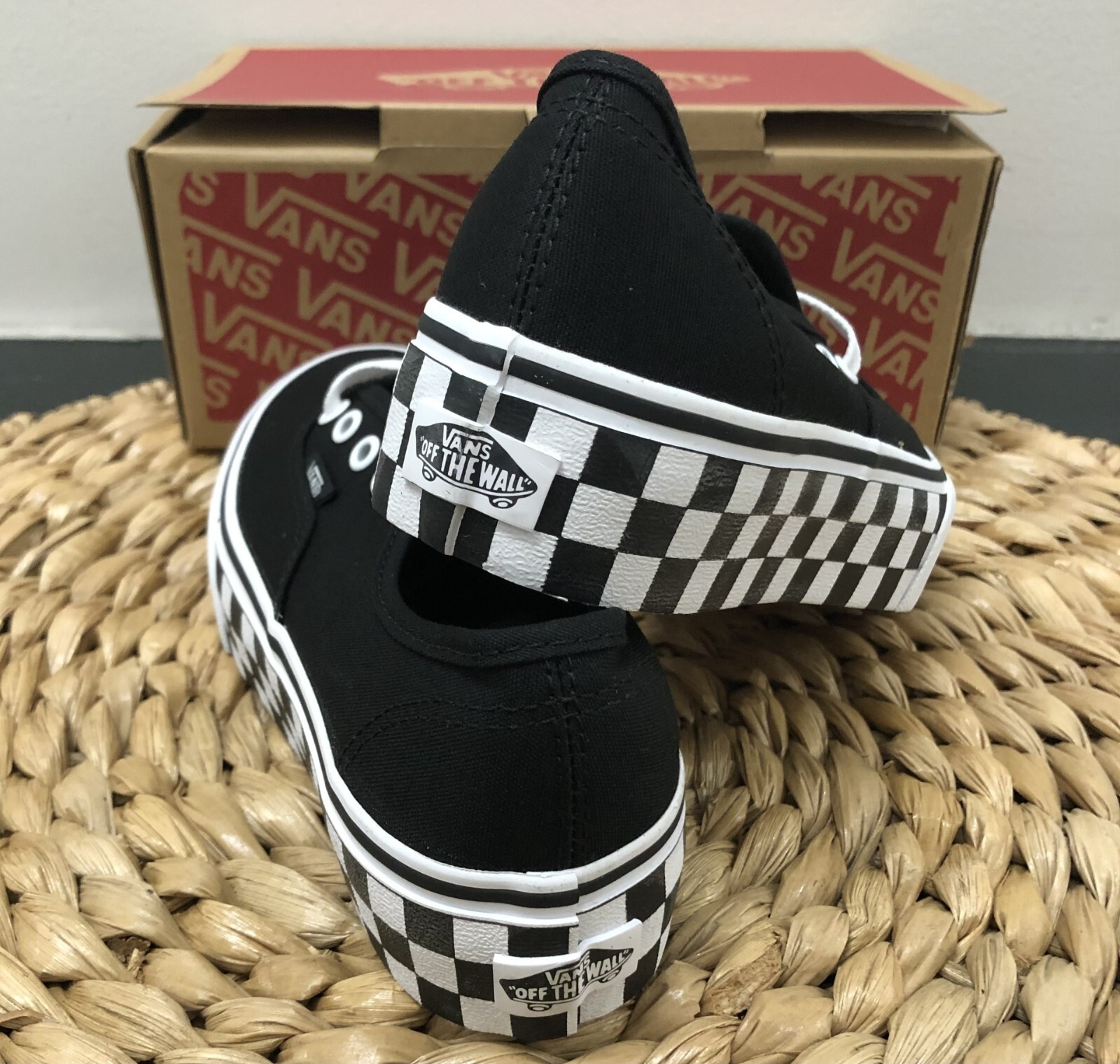 Vans Comfycush Red Black Half Big Checker Women’s 6.5 Men’s 5 Sneaker Shoes NEW