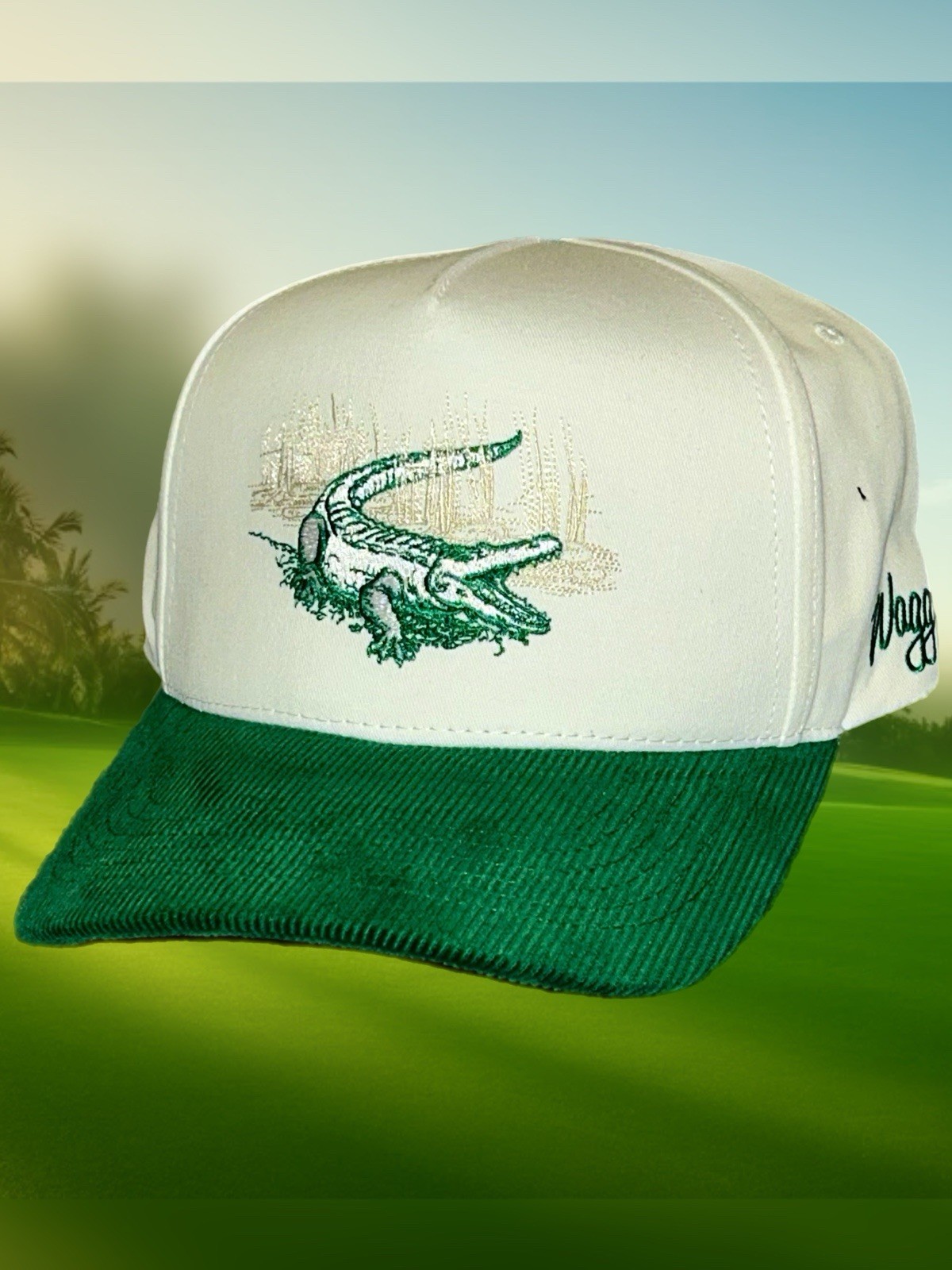 WAGGLE GOLF Bayou Corduroy DRI-FIT SPORT SNAPBACK CAP, Fits All Sizes -MINT NWT!