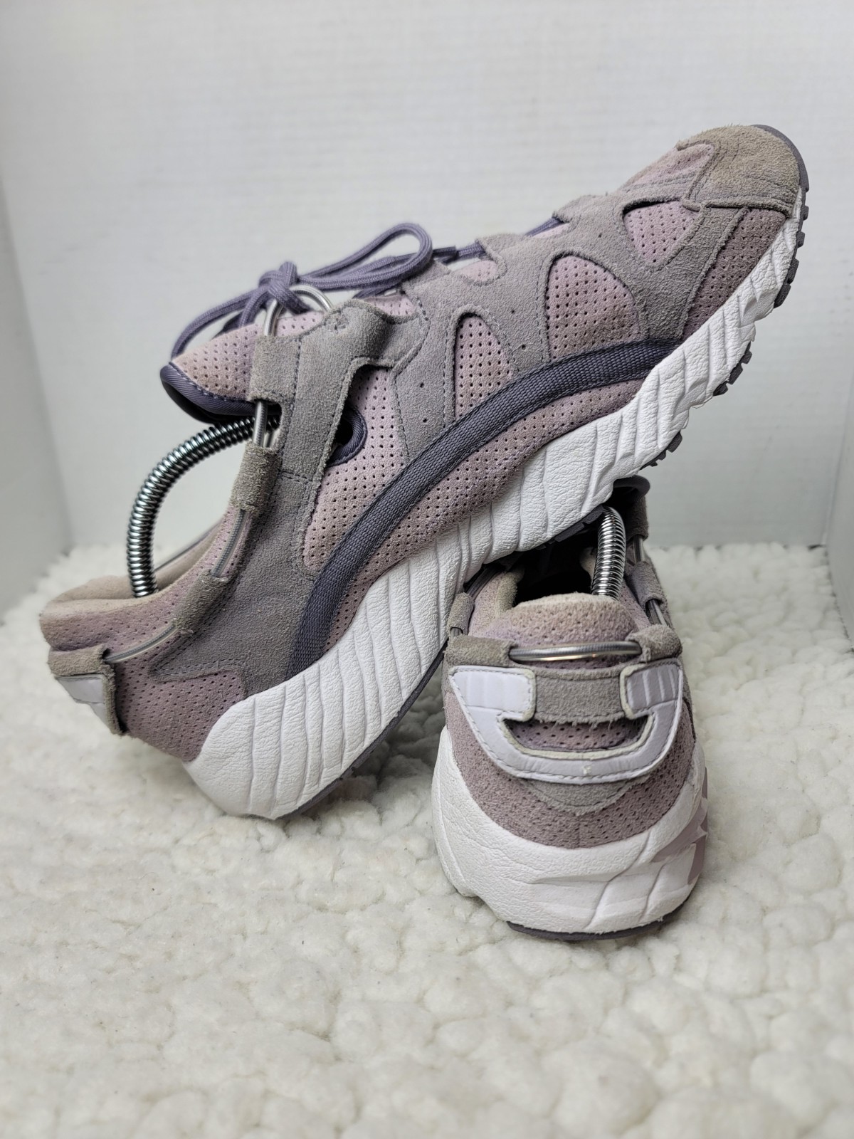 ASICS Gel Mai Gray Purple Suede Mesh Sneakers Mens Size 11 EU 45 Streetwear