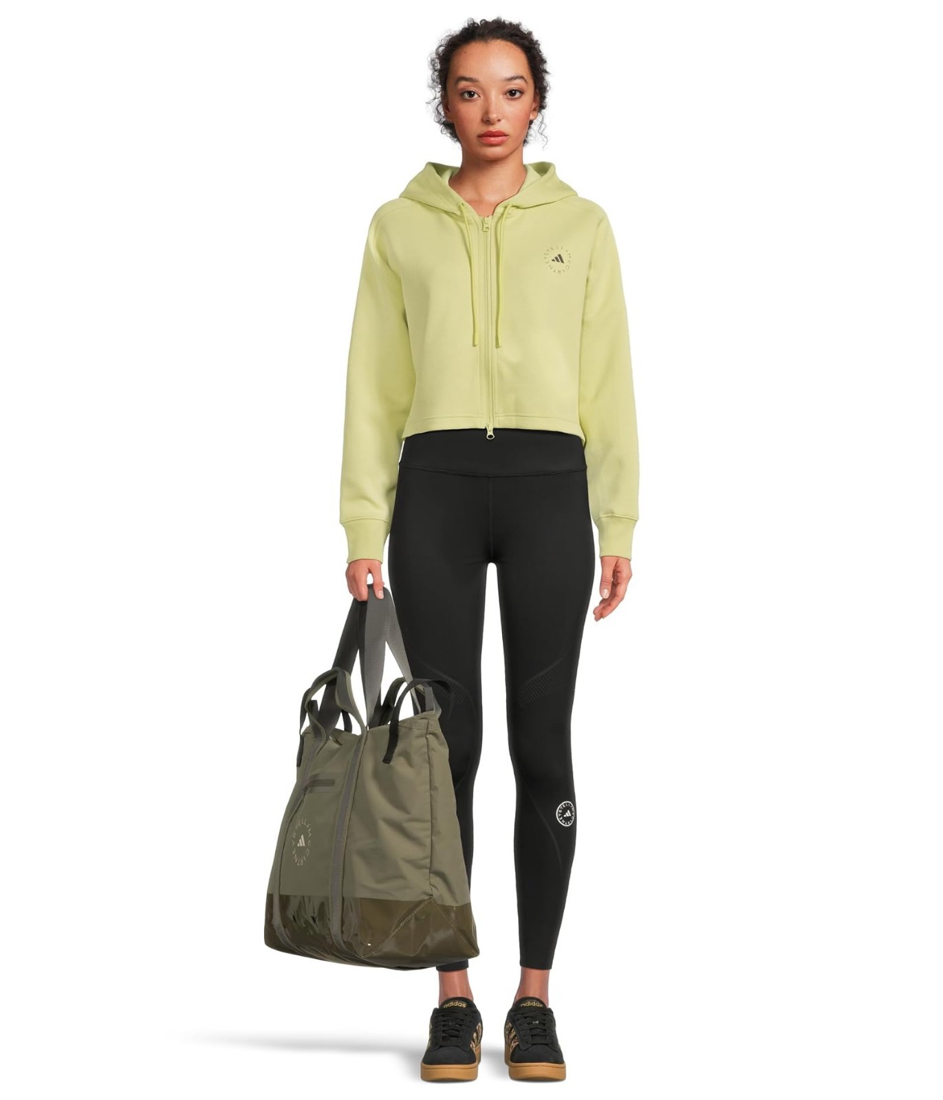 Adidas By Stella McCartney Tote Bag Olive Green 39.7 L JY4187 Retail $160