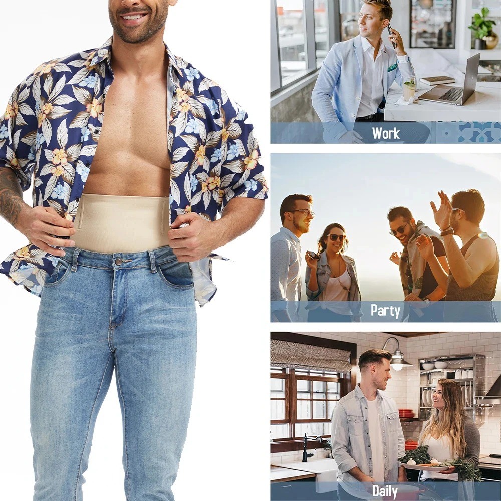 Men High Waist Brief Shapewear Tummy Control Butt Lifter Shorts Slim Body Shaper