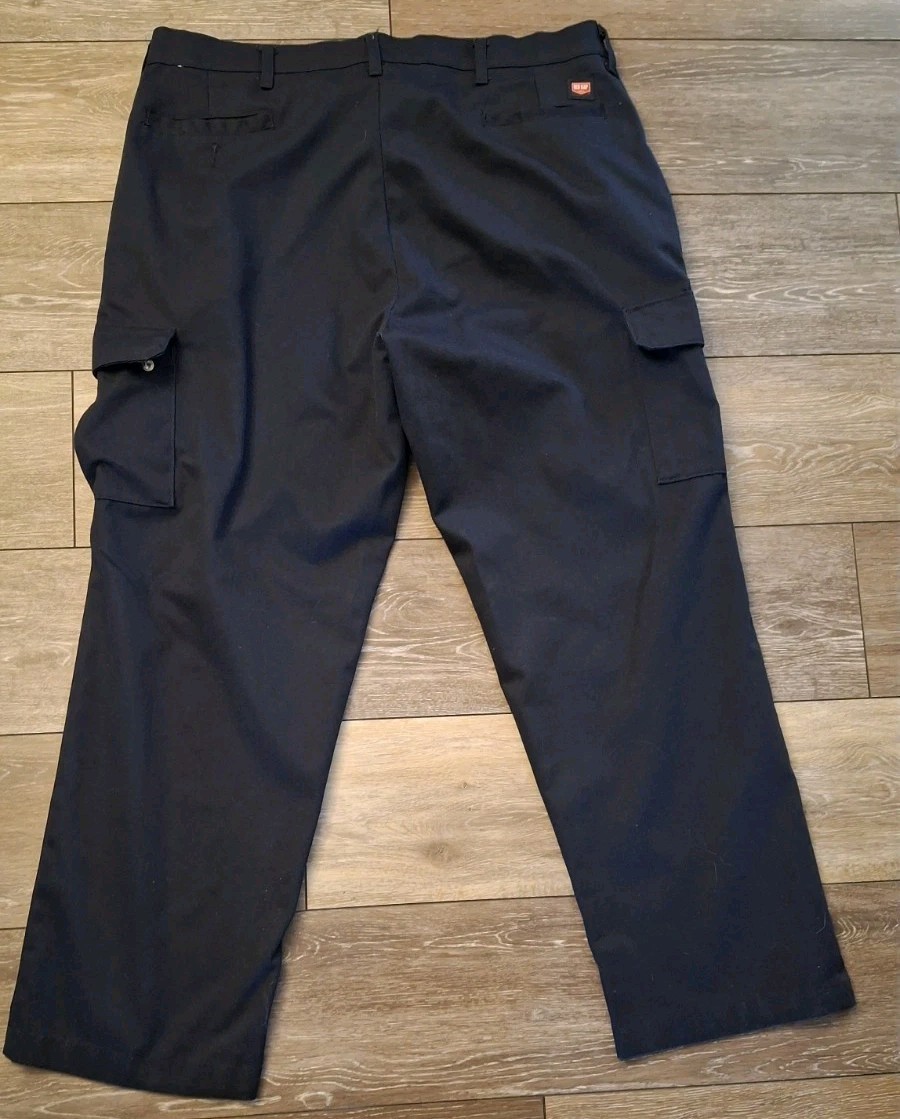 Red Kap Men’s Industrial Cargo Work Pants Navy Blue 42×30 Utility Uniform PT88