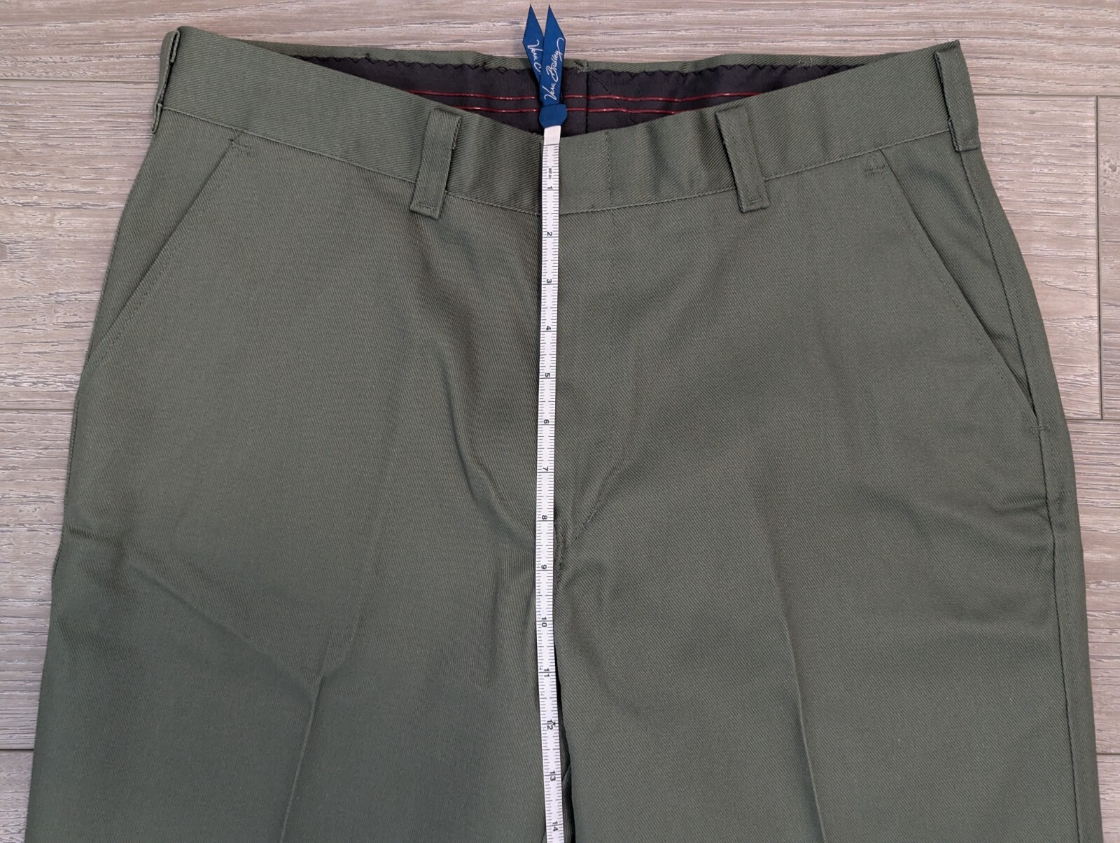 Vtg Lion Apparel Traditional FS300 50/50 Poly/Cotton Men’s 38L Pants Green NOS