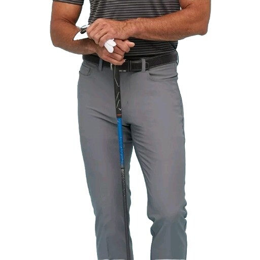 Greg Norman Men’s ML75 Ultimate Stretch Luxury 5 Pocket Pant, Navy 32, 34, 36