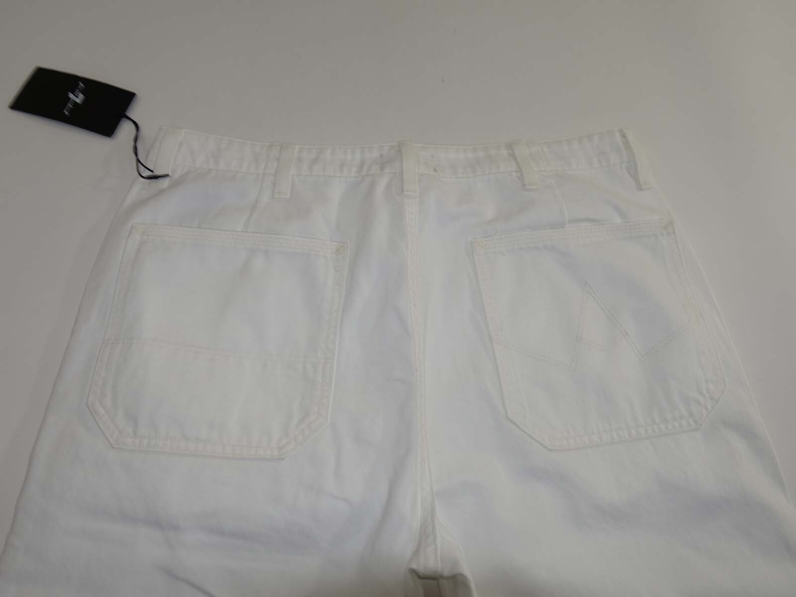 7 For All Mankind Mens Utility Workwear Jeans Size 31 x 30 NWT White Denim Pants