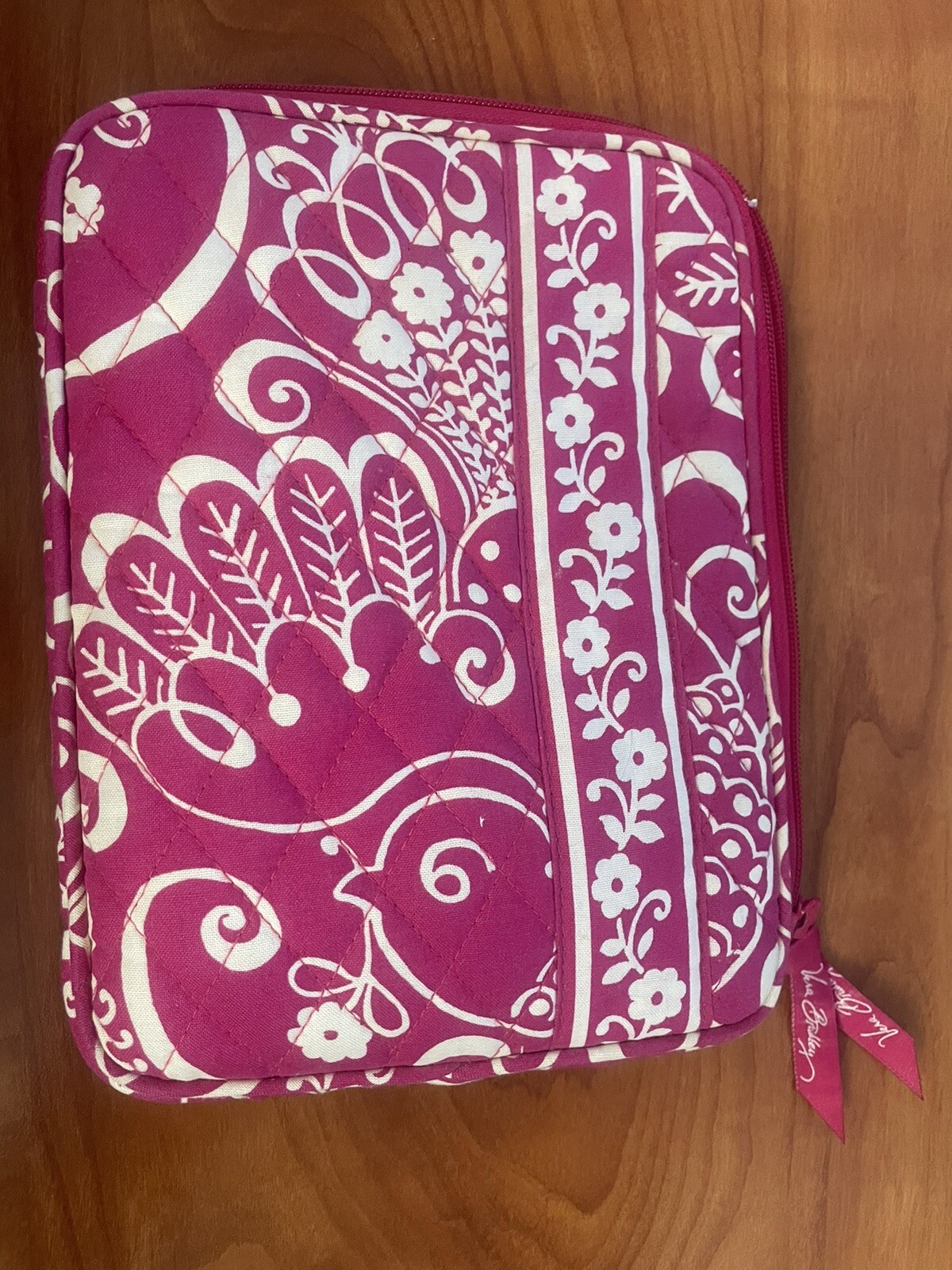Vera Bradley E Reader iPad Mini Zip Case 8.5in x 6.25in Pink Floral pattern