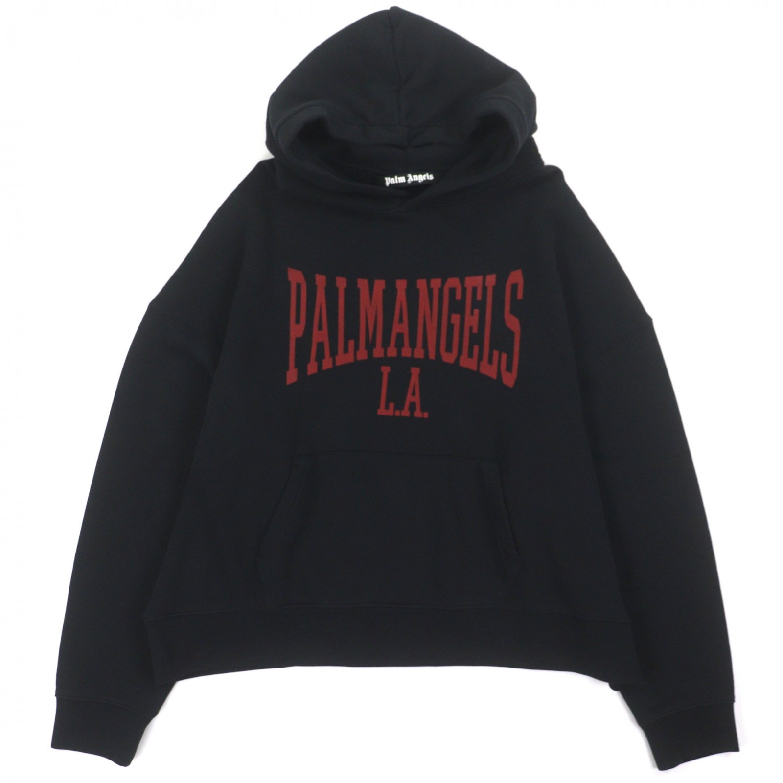 Palm Angels College logo Cotton Hoodie – DUTY FREE