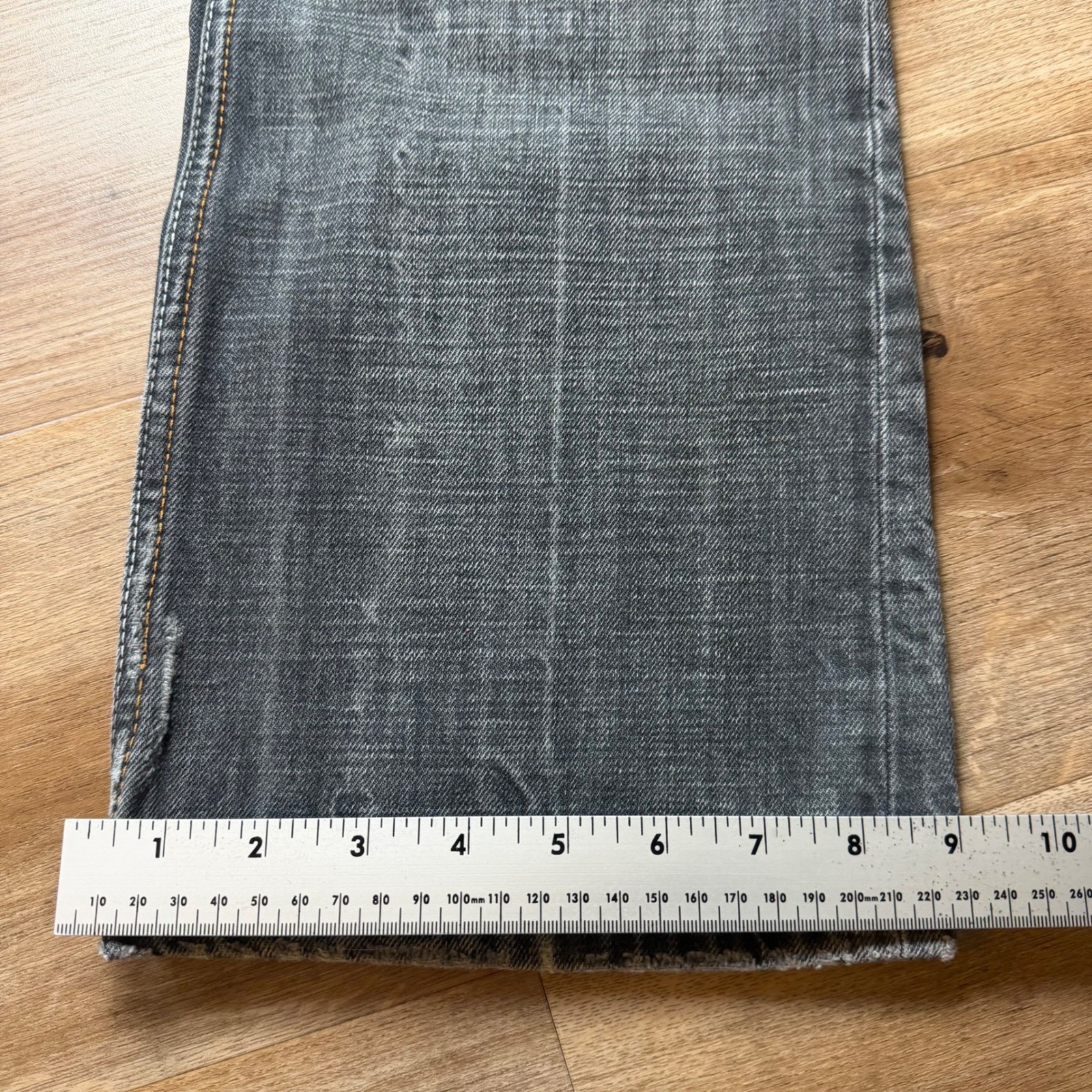 Diesel Zatiny Jeans Men 29×32 Grey Distressed Bootcut Denim Charcoal Punk 008C6