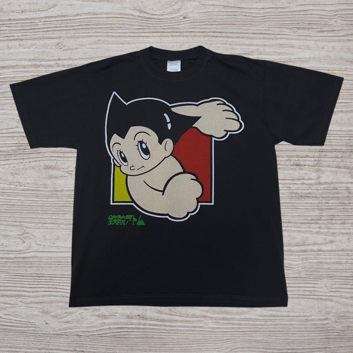 Astro Boy Mighty Atom Graphic T-Shirt XL Hanes Black Rare Anime